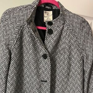 NWT Tulle Black & White Coat 🧥